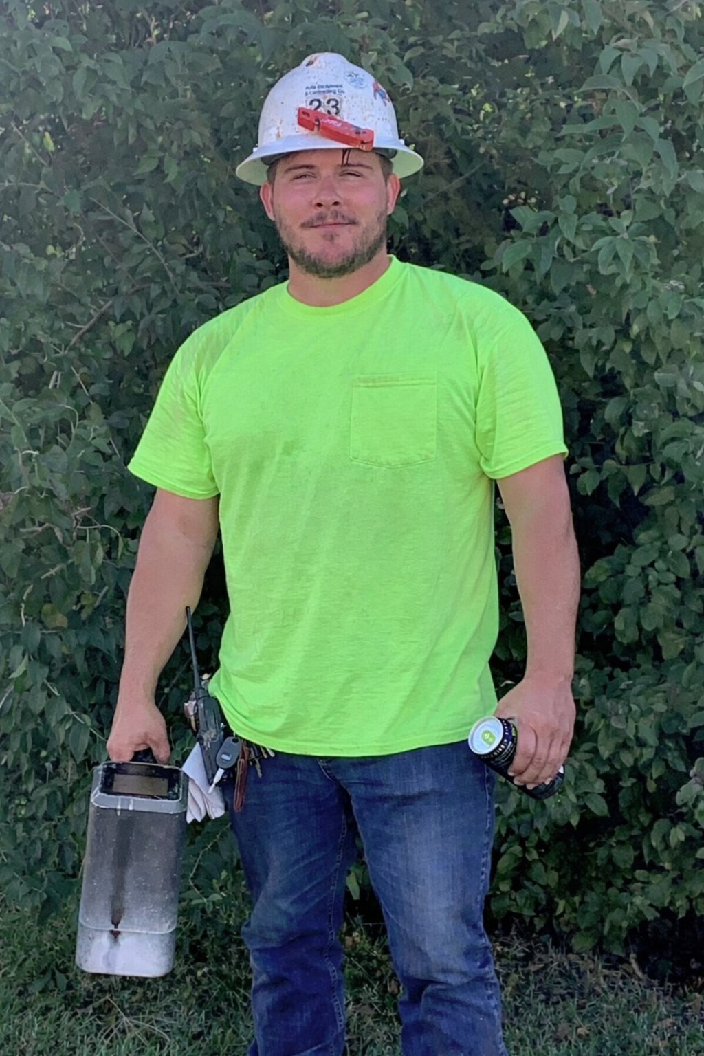 BoreWise founder in the field